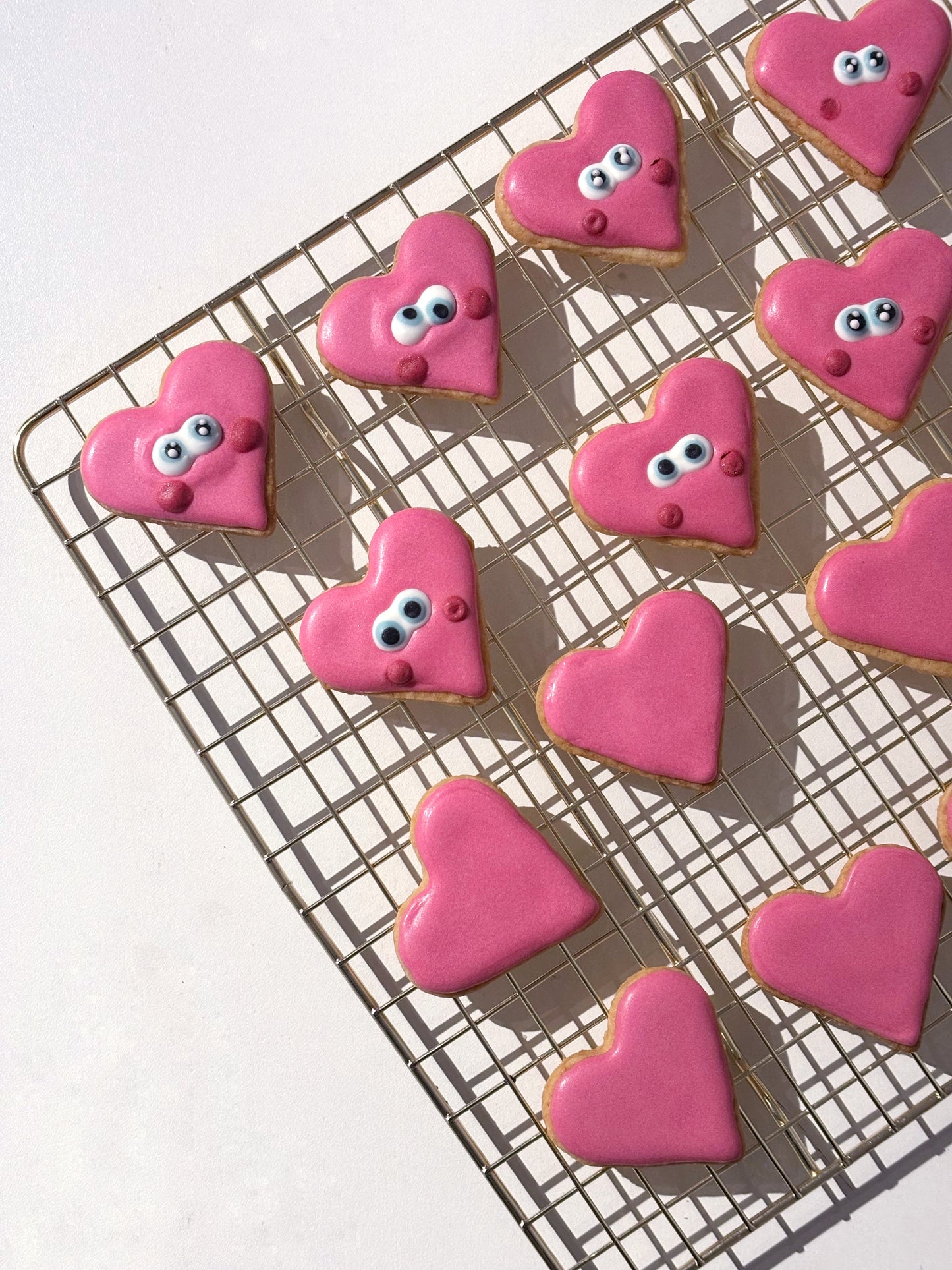 Lot de 4 biscuits personnalisés - trèfle à 4 cœurs