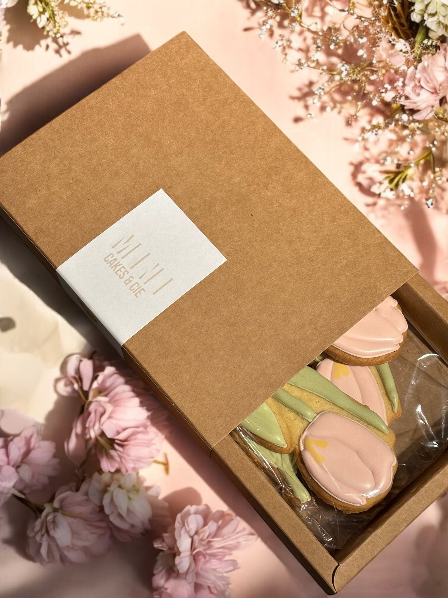 Bouquet gourmand - sablés en forme de fleurs
